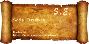 Soós Euzébia névjegykártya