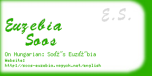 euzebia soos business card